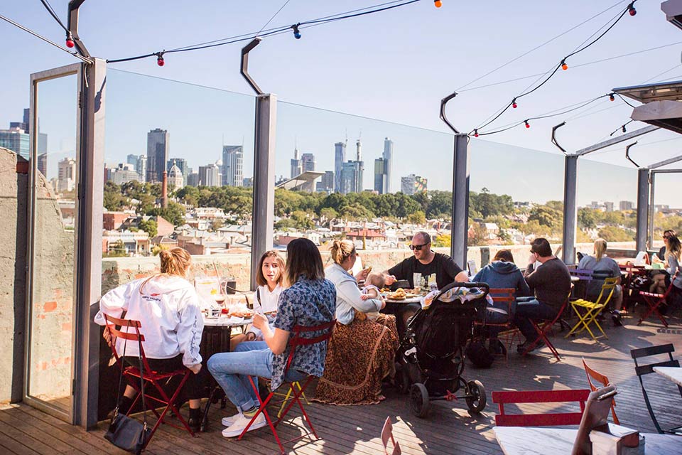 Best rooftop bars for Gin and Tonic - Naked in the Sky, Melbourne.