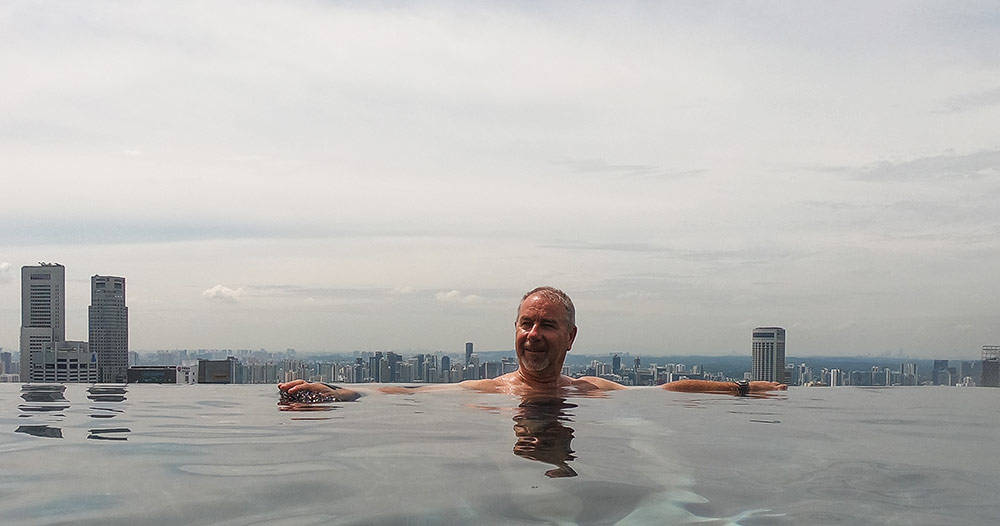 Marina Bay Sands rooftop pool