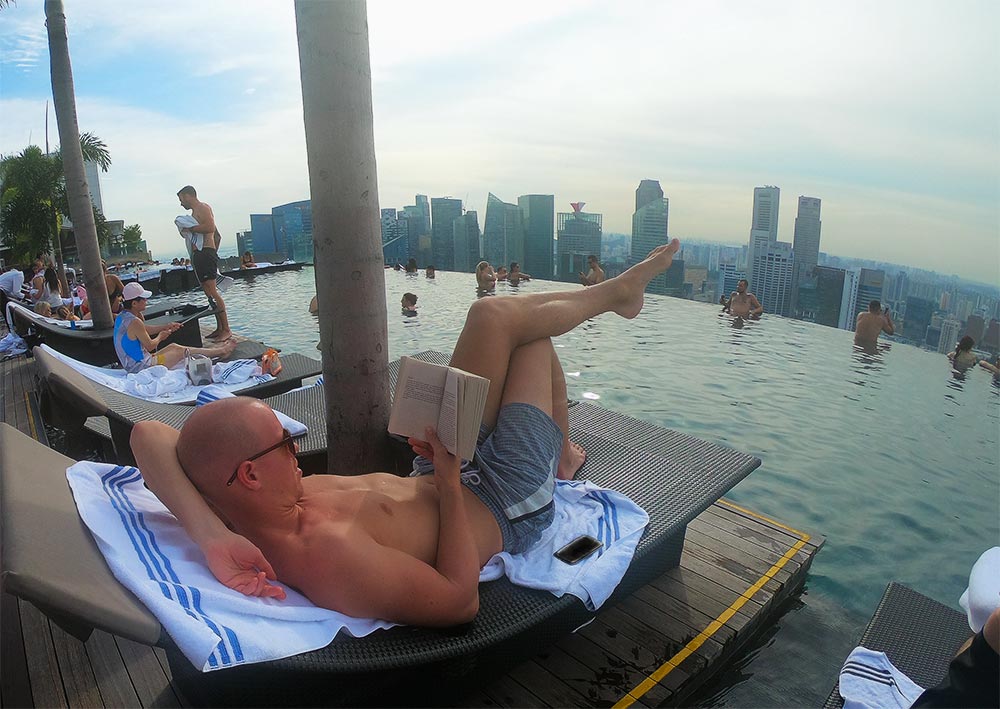 Marina Bay Sands rooftop pool