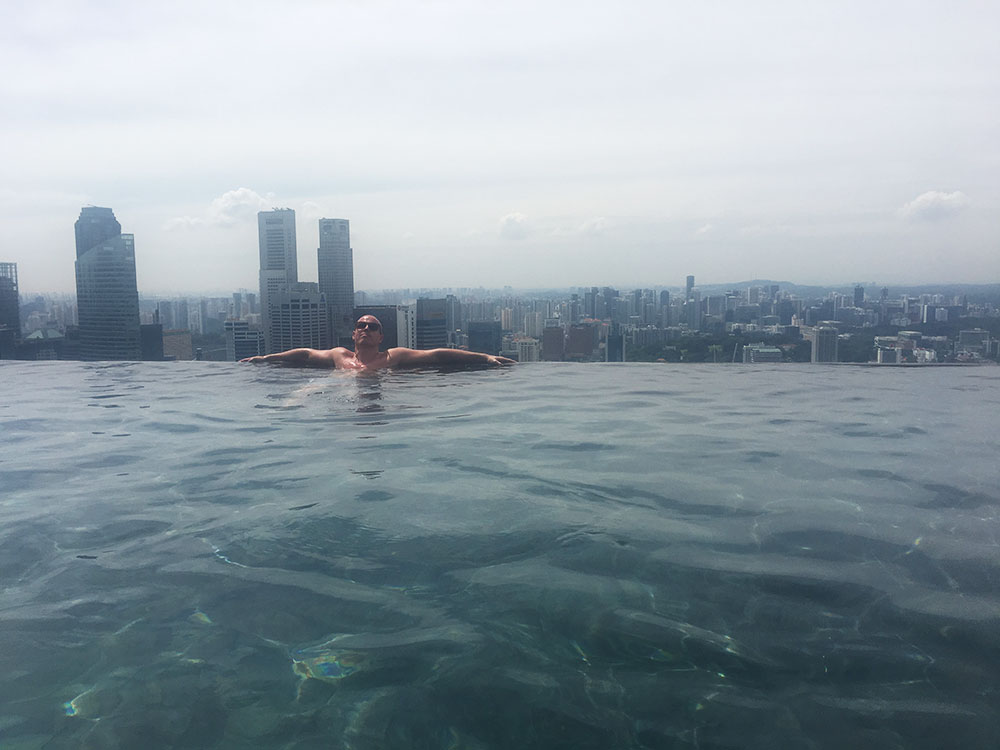 Marina Bay Sands rooftop pool