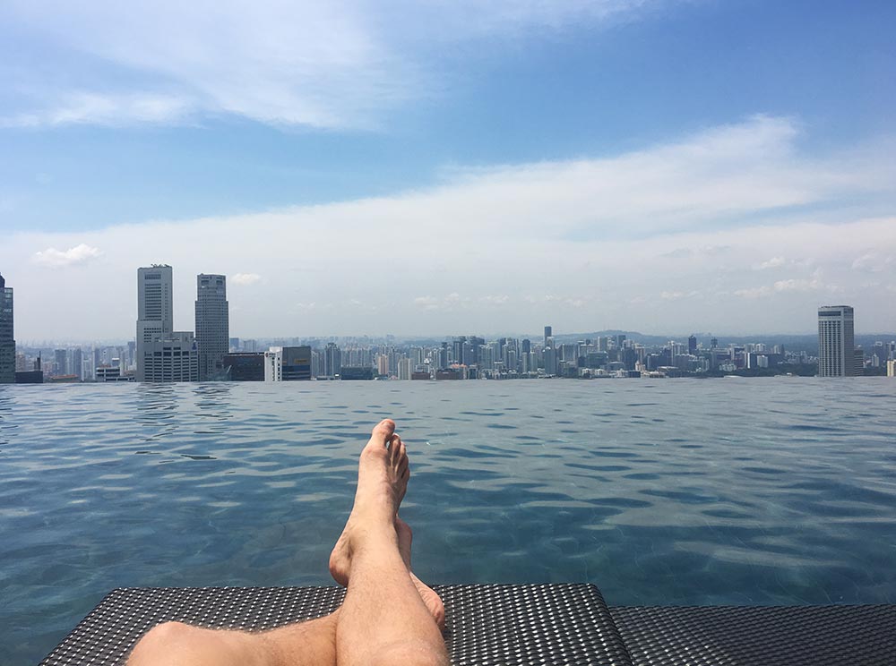 Marina Bay Sands rooftop pool