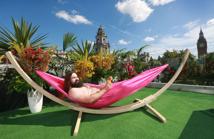 Naked rooftop bar in London