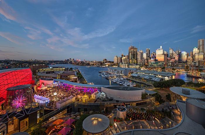 New Year's rooftop party