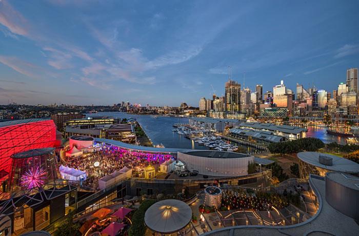 New Year's rooftop party