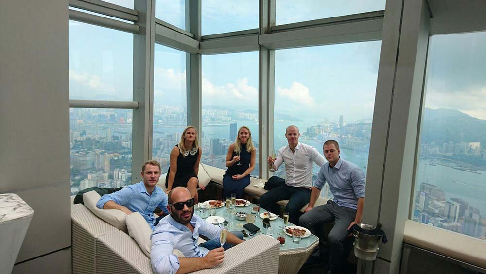 Brunch at Ozone, at The Ritz Carlton in Hong Kong