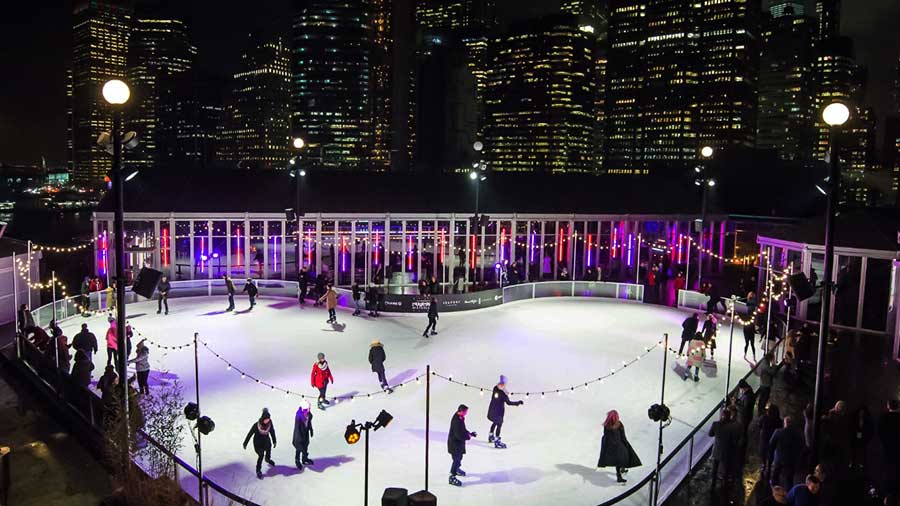 Pier 17 Rooftop Winterland NYC