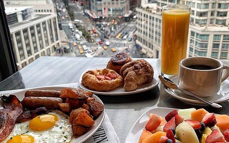 Brunch no telhado New York
