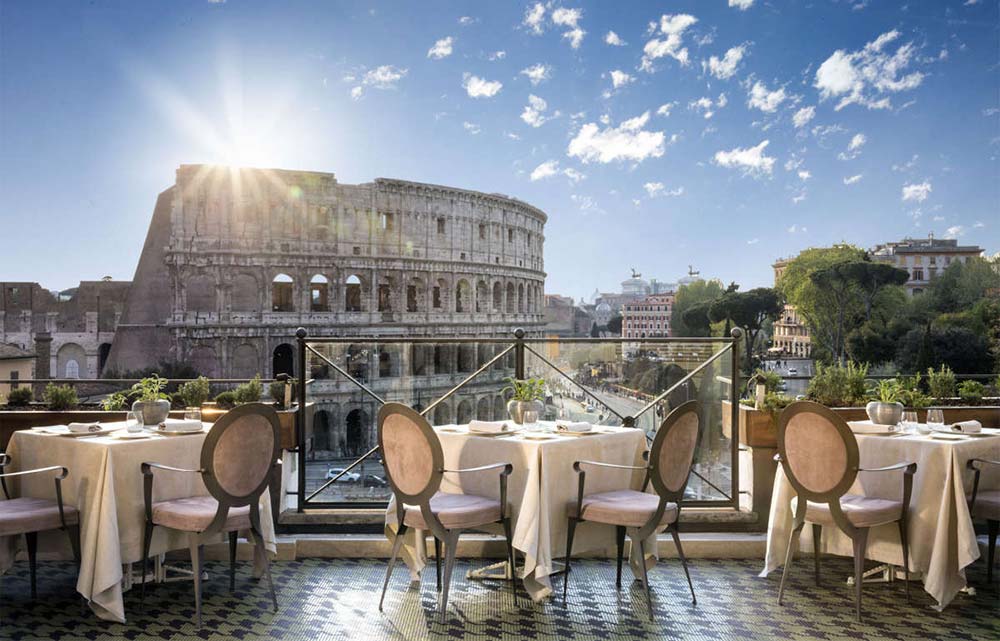 The best restaurants with swimming pools in Rome