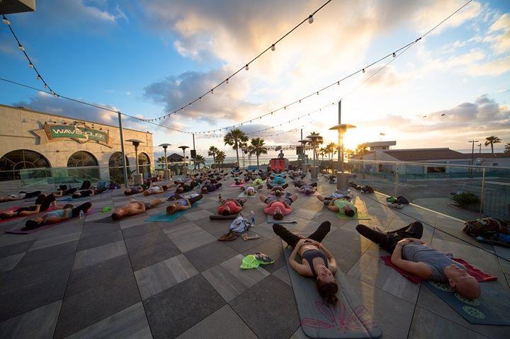 Rooftop yoga San Diego