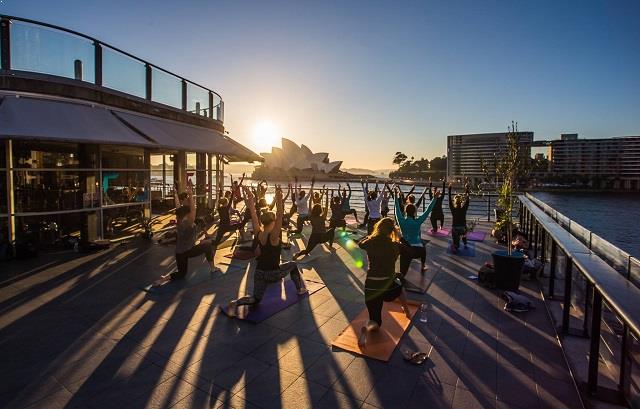 Rooftop yoga Sydney
