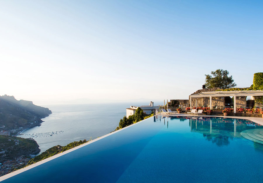 Rooftop pool in Amalfi Coast, Belmond Hotel Caruso