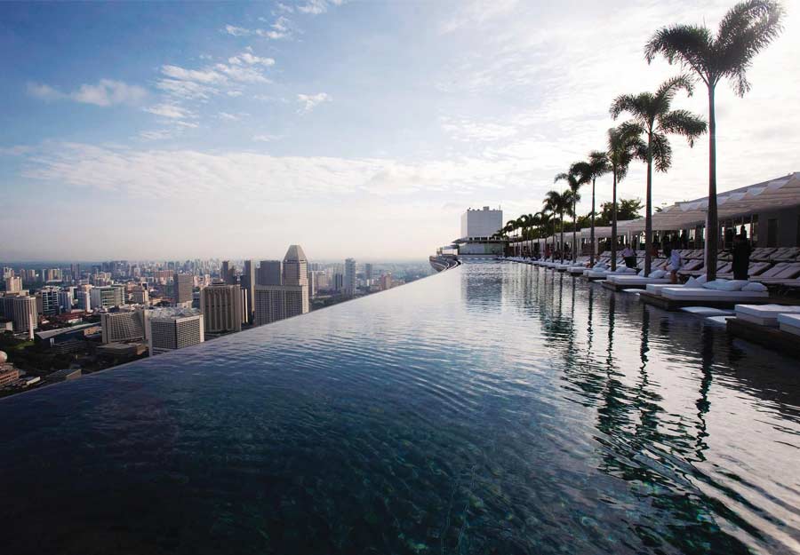 Rooftop pool in Singapore, Marina Bay Sands