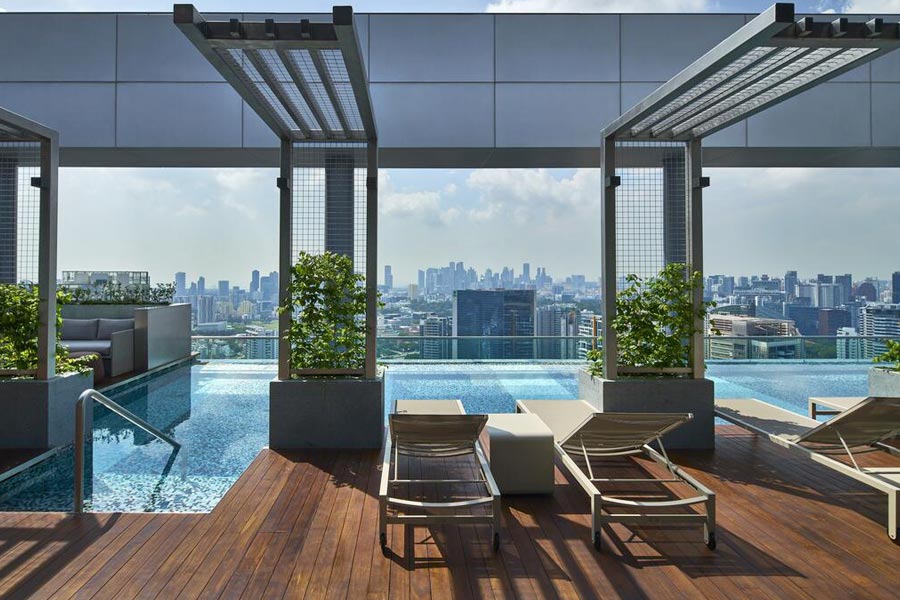 Rooftop pool Singapore - Courtyard by Marriott Singapore Novena