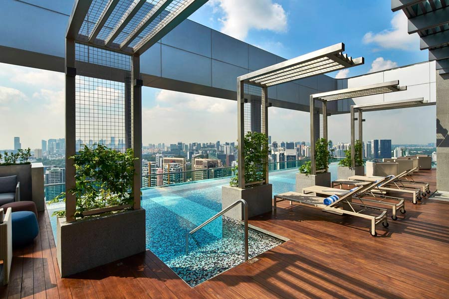 Rooftop pool Singapore - Courtyard by Marriott Singapore Novena