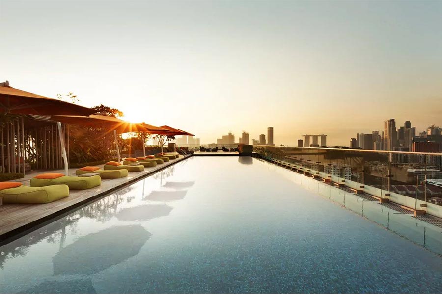 Rooftop pool Singapore - Hotel Jen Orchardgateway