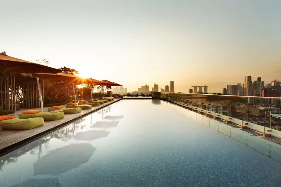 Rooftop pool Singapore - Hotel Jen Orchardgateway