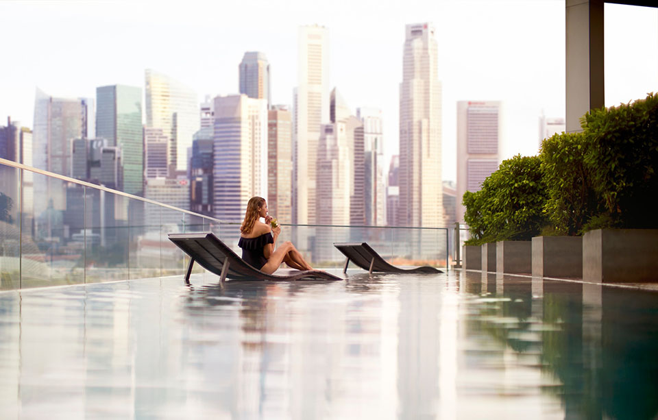 Rooftop pool Singapore - JW Marriott Hotel Singapore South Beach