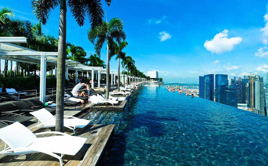 Rooftop pool Singapore - Marina Bay Sands
