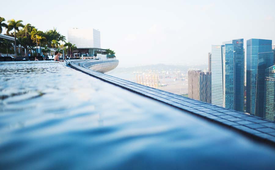 Rooftop pool Singapore - Marina Bay Sands